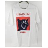Size 2XL White T-Shirt with Picture & Logo - New