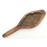 Antique Wooden Chinese Mooncake Mold with Lotus