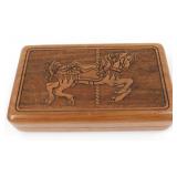 Carousel Wood Box (Cards/Dice) with Pin
