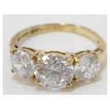 925 Ring with Large Gems