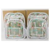 2 Clear Backpack Sets - 3 pcs Each