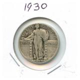 1930 Standing Liberty Silver Quarter