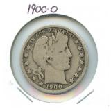 1900-O Barber Silver Half Dollar
