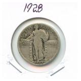 1928 Standing Liberty Silver Quarter