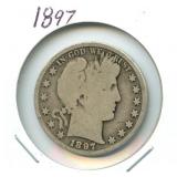 1897 Barber Silver Half Dollar