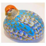 Vintage Macau Hand Painted Porcelain Quail