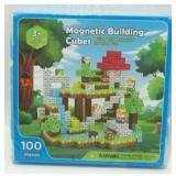 New 100 Piece Set of Magnetic Building Cubes