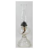 ** Vintage Oil Lamp with Chimney - Heavy, Wave