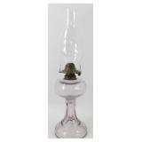 ** Vintage Oil Lamp with Light Purple Tone &