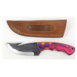 New Carbon Steel Gut Hook Hunting Knife with