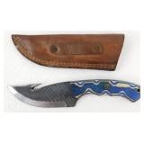 New Carbon Steel Gut Hook Hunting Knife with