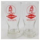 * Vintage Grain Belt Beer Glasses (2) - Excellent