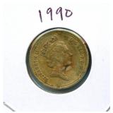 1990 British One Pound