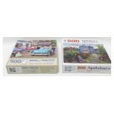 (2) 500-piece Puzzles