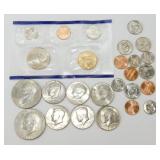 Assorted U.S. Coins - Ike Dollars, Etc.