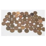 50 Pre-1982 Lincoln Pennies - 95% Copper