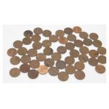 50 Pre-1982 Lincoln Pennies - 95% Copper