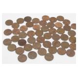 50 Pre-1982 Lincoln Pennies - 95% Copper