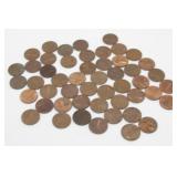 50 Pre-1982 Lincoln Pennies - 95% Copper
