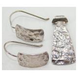 Matching 925 Earrings & Pendant