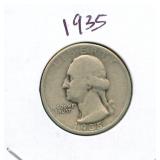 1935 Washington Silver Quarter