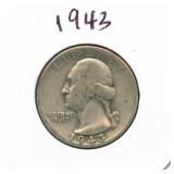 1943 Washington Silver Quarter