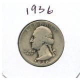 1936 Washington Silver Quarter