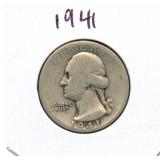 1941 Washington Silver Quarter