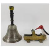 * Small Vintage School Bell & Woodpecker