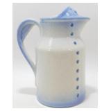 * Large Blue/White Western Pitcher - Excellent