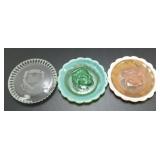 * 3 Glass Items: 2 Old Sleepy Eye (Native
