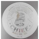 * 1979 Glass Sleepy Eye Barrel Label - Excellent