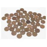 50 Pre-1982 Lincoln Pennies - 95% Copper