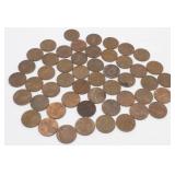 50 Pre-1982 Lincoln Pennies - 95% Copper
