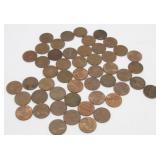 50 Pre-1982 Lincoln Pennies - 95% Copper