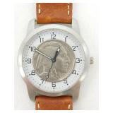 1937 Buffalo Nickel Watch - Needs Battery, Back