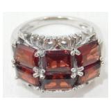 2-3 Carats "Mozambique Garnet" Ring: 925