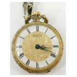 Vintage Elgin Manual Wind Pendant Watch - Working