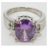 Large Purple Gem Ring