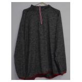 Holloway Force Adult Gray Red Pullover Quarter