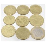 (6) 20 Euro Cents Coins, (1) 50 Euro Cents Coin,