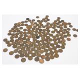 171 Wheat Pennies and Two One Penny Queen
