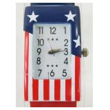 Red, White & Blue Wristwatch - New Battery, Nice