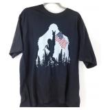 Size 2XL Black T-Shirt with Picture on It - New