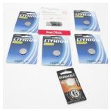 6 Packs of CR2032 3V Lithium Batteries and One