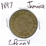 1897 Jamaica 1 Penny