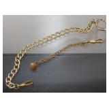 (2) Vintage Shorter Pocket Watch Chains -