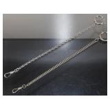 (2) Vintage Shorter Pocket Watch Chains - One