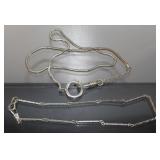 (2) Vintage Pocket Watch Chains - One Marked