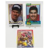 3 Junior Seau NFL Rookie Cards - Upper Deck,